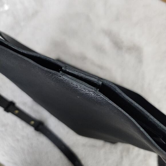 Madewell Black Leather Transport Bucket Bag NWT - Picture 5 of 12